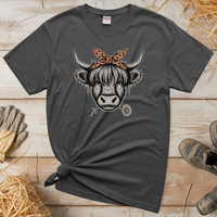 Cow Flower (Adult Unisex T-Shirt) - Graphite Heather
