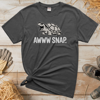 Awww Snap (Adult Unisex Tee) - Graphite Heather