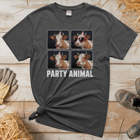 Party Animal (Adult Unisex Tee) - Graphite Heather