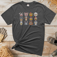 Barnyard Animals (Adult Unisex Tee) - Graphite Heather