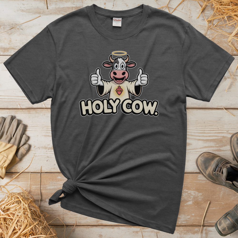 Holy Cow Adult (Unisex Tee) - Graphite Heather