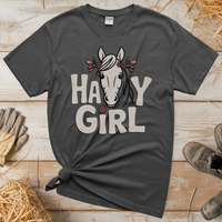 Hay Girl (Adult Unisex Tee) - Graphite Heather