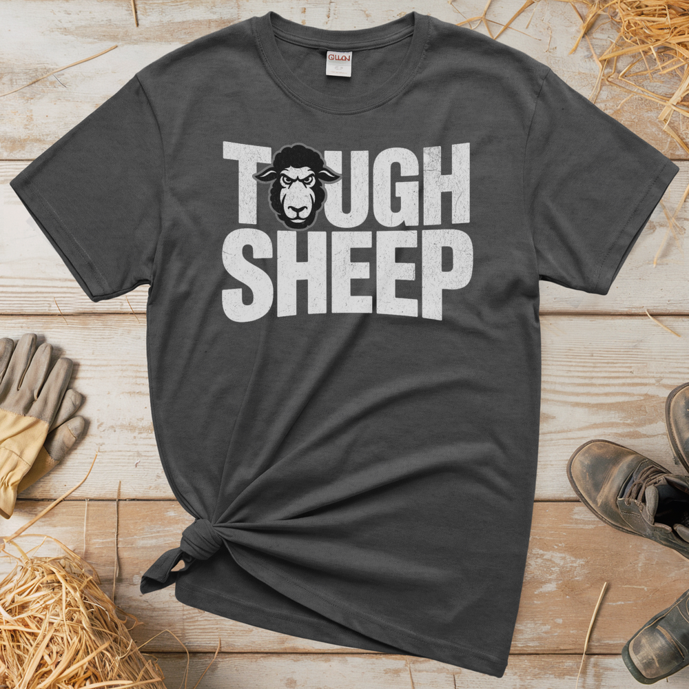 Tough Sheep (Adult Unisex Tee) - Graphite Heather