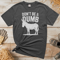 Don't Be A Dumbass (Adult Unisex Tee) - Graphite Heather