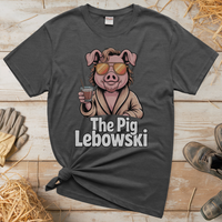 The Pig Lebowski (Adult Unisex Tee) - Graphite Heather