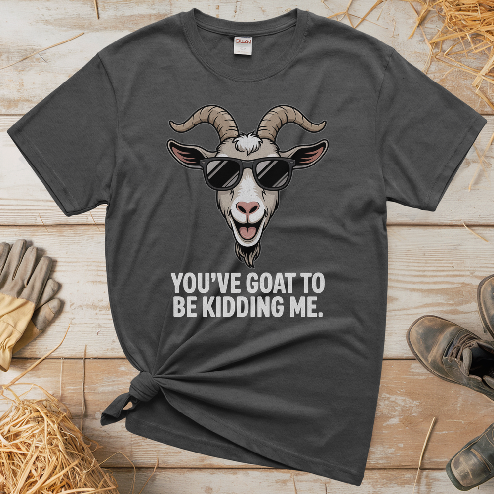 You Goat To Be Kidding Me (Adult Unisex Tee) - Graphite Heather