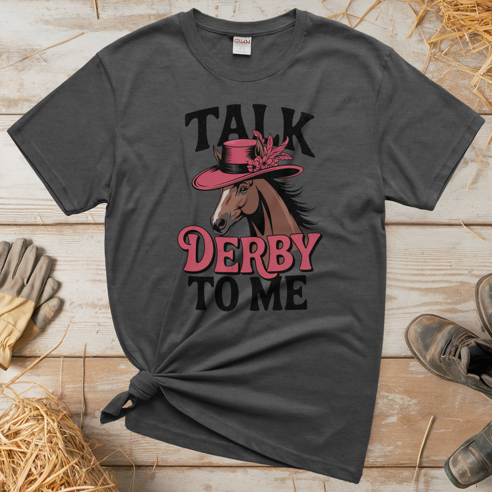 Talk Derby To Me (Adult Unisex Tee) - Graphite Heather