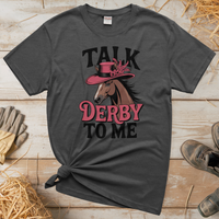 Talk Derby To Me (Adult Unisex Tee) - Graphite Heather