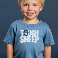 Tough Sheep Toddler T Shirt - Heather Columbia Blue