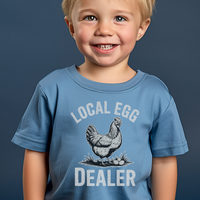 Local Egg Dealer Toddler - Heather Columbia Blue