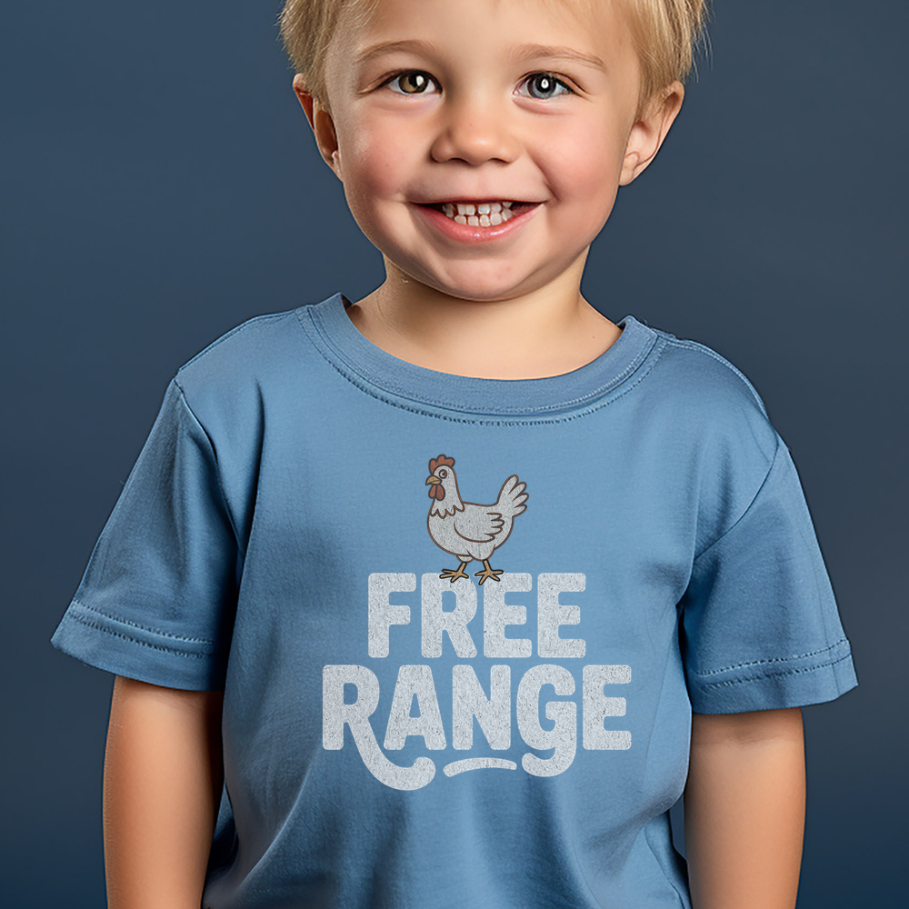 Free Range Toddler - Heather Columbia Blue