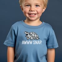 Awww Snap Toddler Dark - Heather Columbia Blue