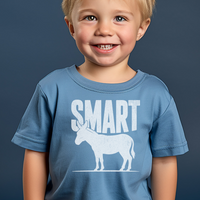Smart Ass Toddler - Heather Columbia Blue