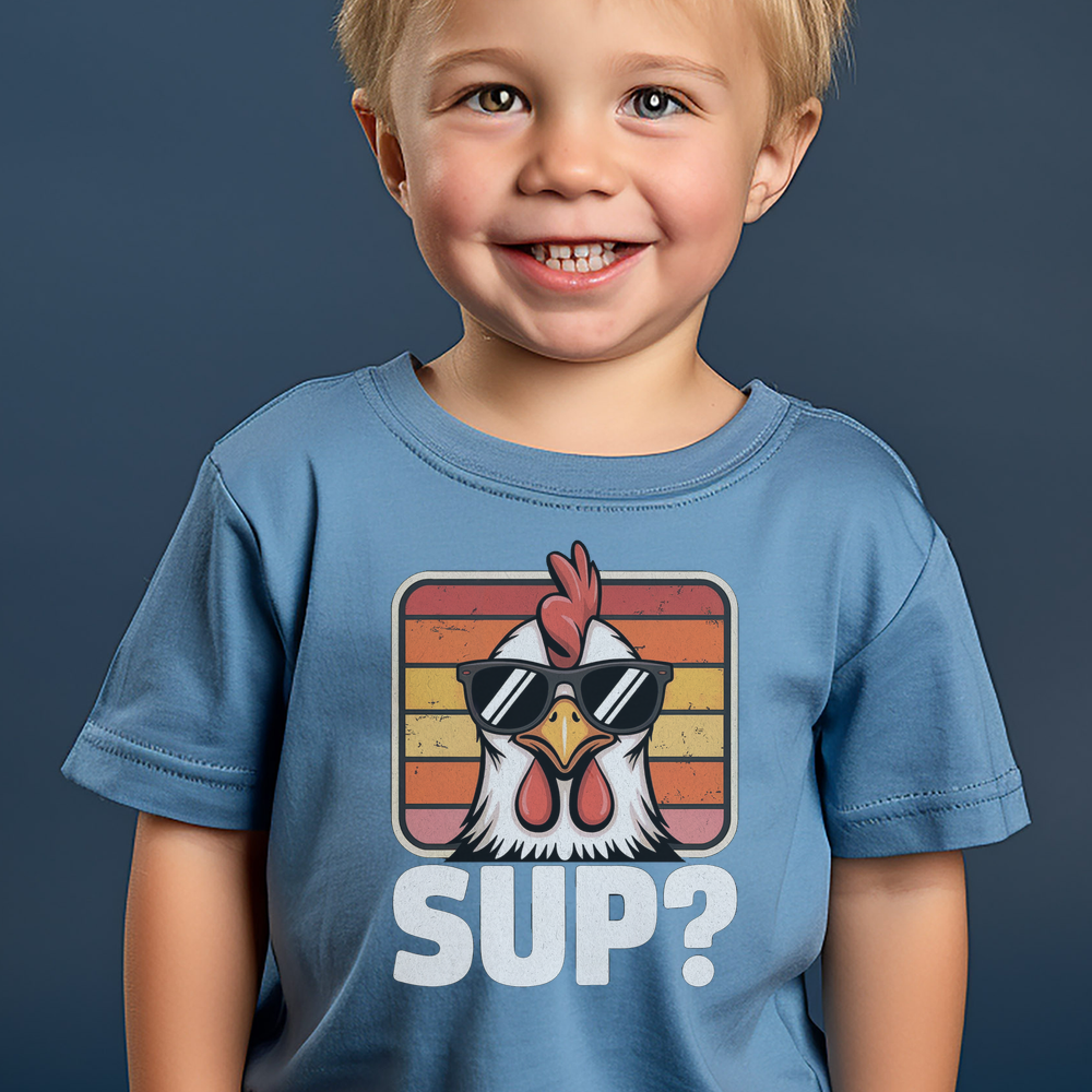 Sup Toddler Tee - Heather Columbia Blue