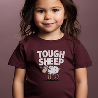Funny Tough Sheep - Heather Maroon