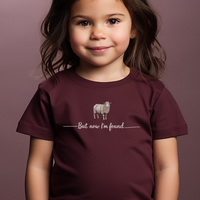 But Now Im Found Sheep Toddler T Shirt - Heather Maroon