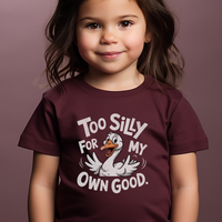 Silly Goose Toddler T Shirt - Heather Maroon