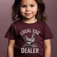 Local Egg Dealer Toddler - Heather Maroon