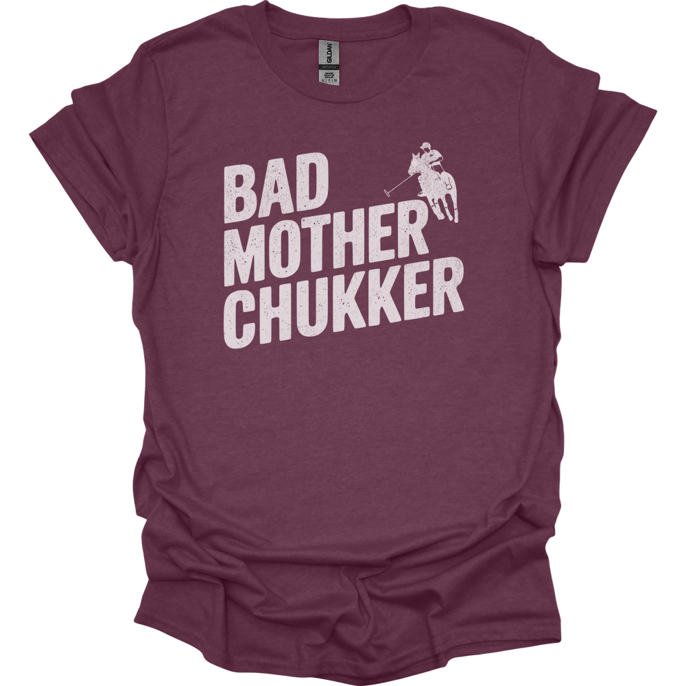 Bad Mother Chukker Polo - Heather Maroon