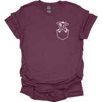 Cow In Pocket - Heather Maroon