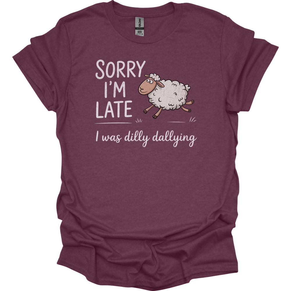 Dilly Dallying Sheep - Heather Maroon