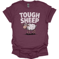 Funny Tough Sheep - Heather Maroon