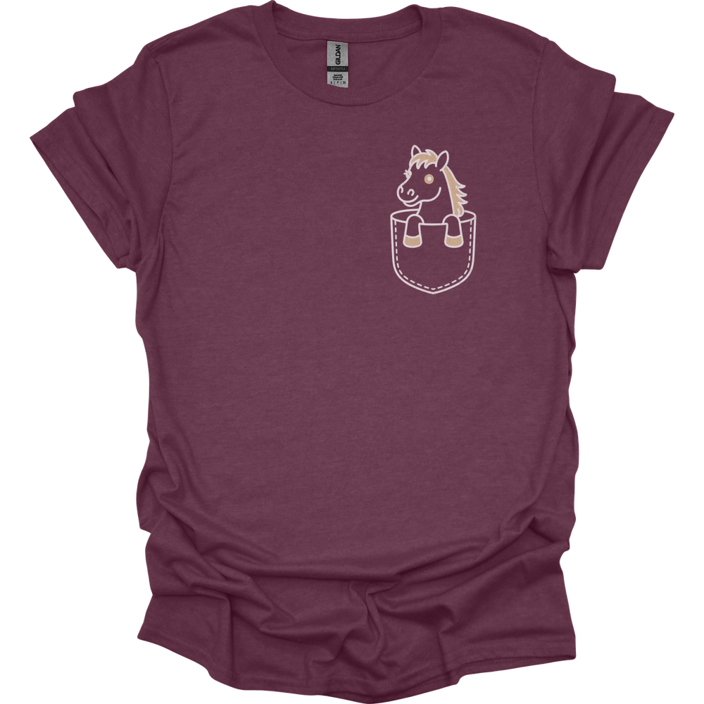 Horse In Pocket - Heather Maroon
