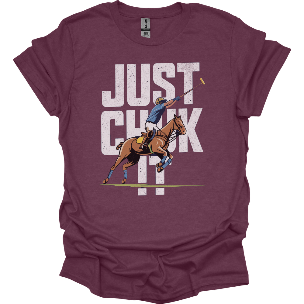 Just Chuk It Polo - Heather Maroon