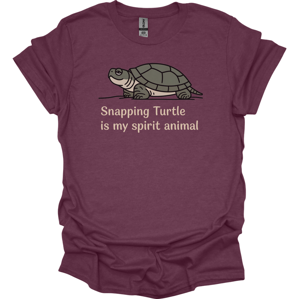 Snapping Turtle Is My Spirit Animal - Heather Maroon