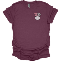Sheep And Pig In Pocket - Heather Maroon