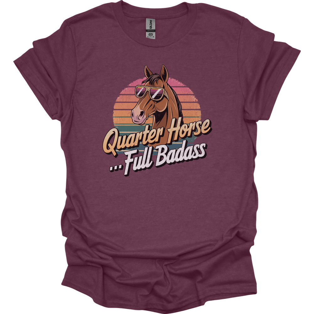 Quarter Horse Full Badass - Heather Maroon