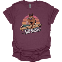 Quarter Horse Full Badass - Heather Maroon