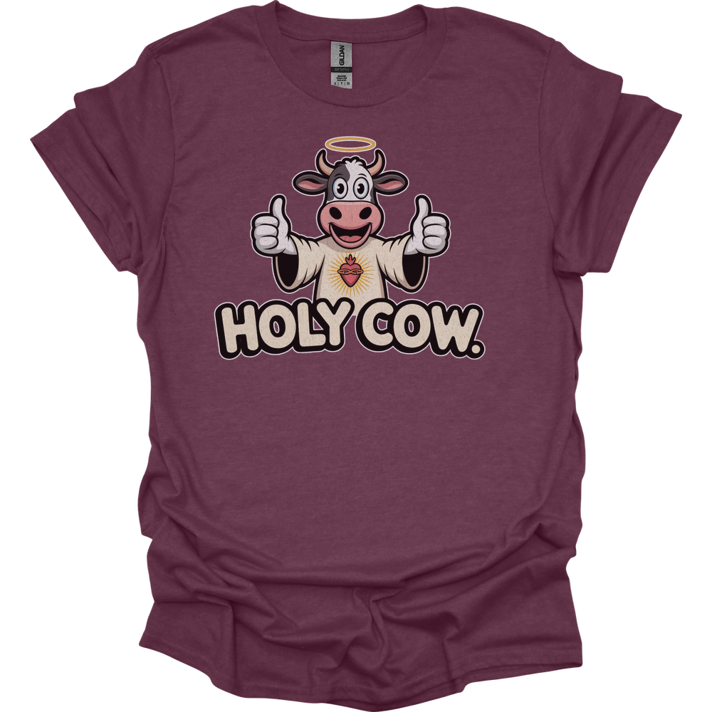 Holy Cow Adult - Heather Maroon