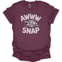 Aww Snapping Turtle Adult Dark - Heather Maroon