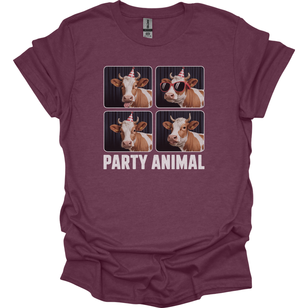 Party Animal Adult Dark - Heather Maroon