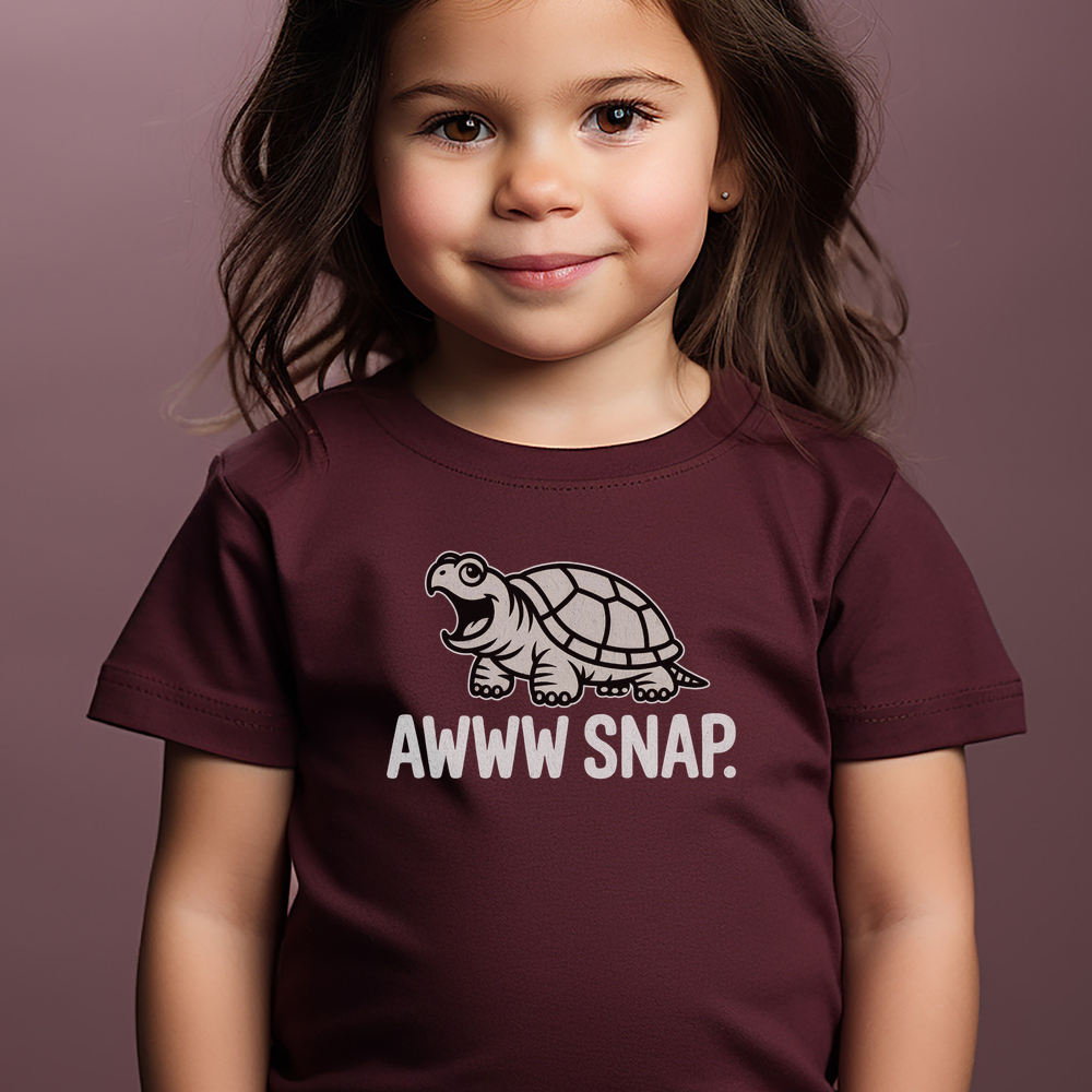 Awww Snap Toddler Dark - Heather Maroon