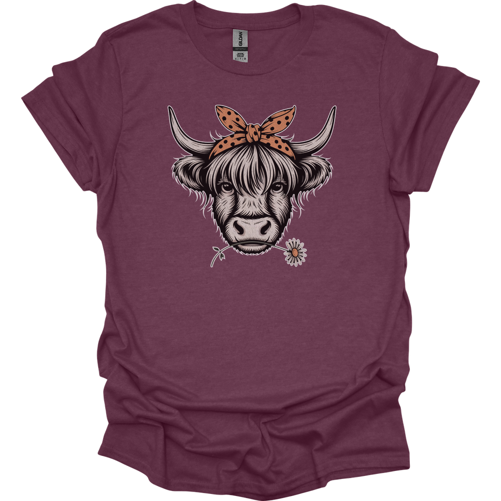 Cow Flower - Heather Maroon