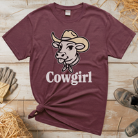 Cowgirl (Adult Unisex T-Shirt) - Heather Maroon
