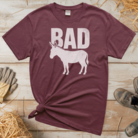 Bad Ass (Adult Unisex Tee) - Heather Maroon