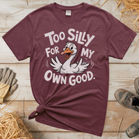 Silly Goose (Adult Unisex Tee) - Heather Maroon