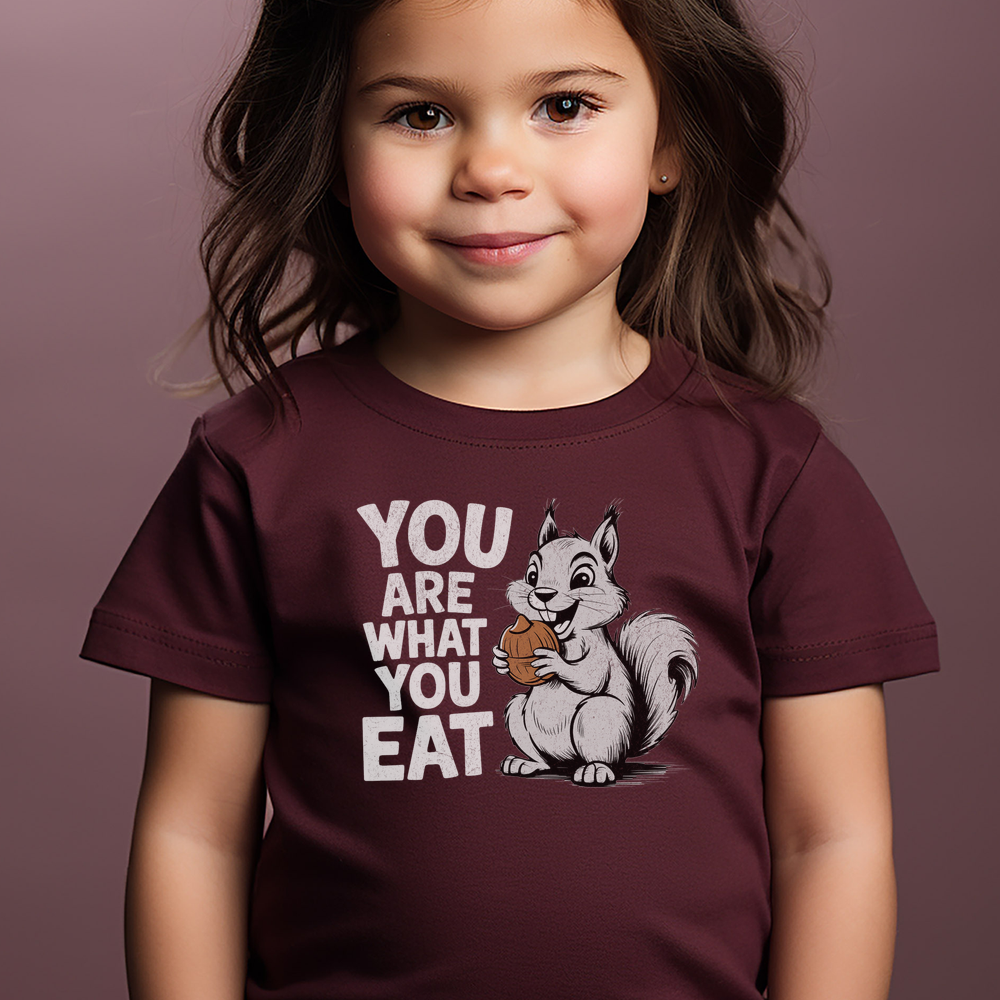 You Are What You Eat Toddler - Heather Maroon