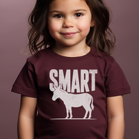Smart Ass Toddler - Heather Maroon