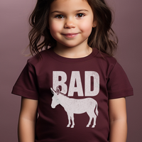 Bad Ass Toddler - Heather Maroon