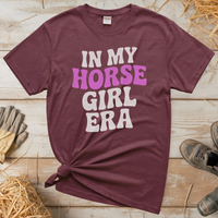 Horse Girl Era Tee - Heather Maroon