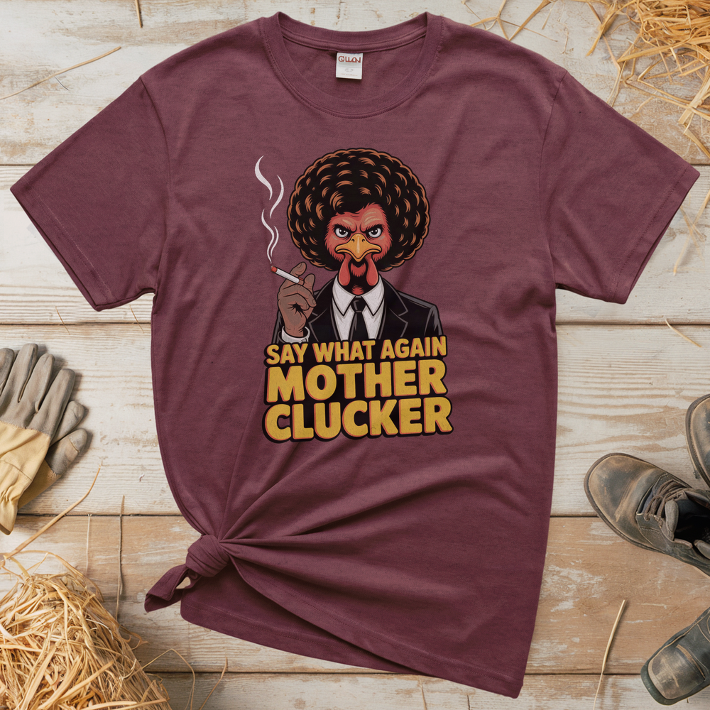 Pulp Chicken Adult Tee - Heather Maroon