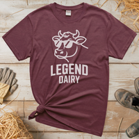 Legend Dairy Adult Tee - Heather Maroon