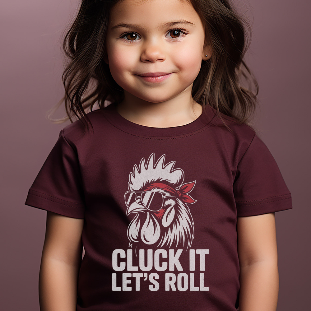 Lets Roll Toddler Tee - Heather Maroon