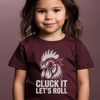 Lets Roll Toddler Tee - Heather Maroon
