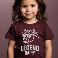 Legend Dairy Toddler Tee - Heather Maroon