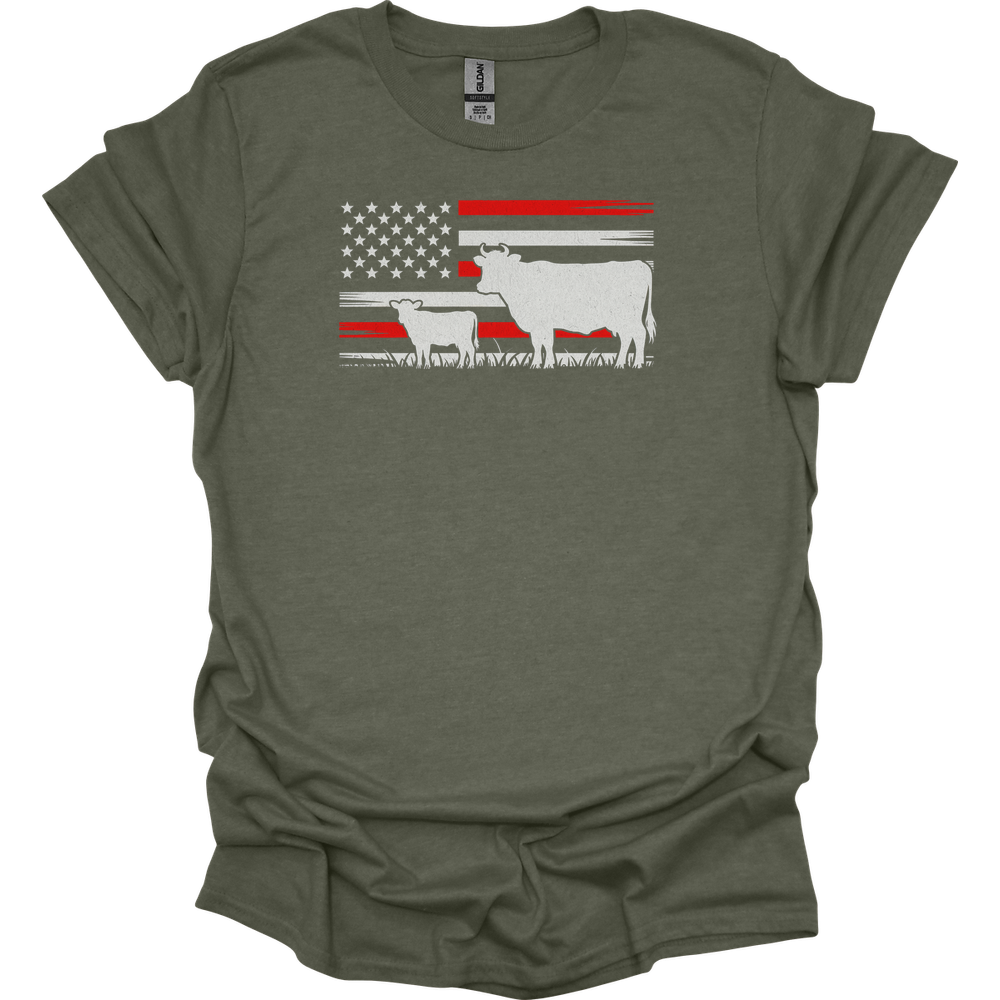 Usa Cow Farm - Heather Military Green